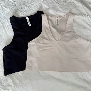 Athleta Crop Rib Tanks